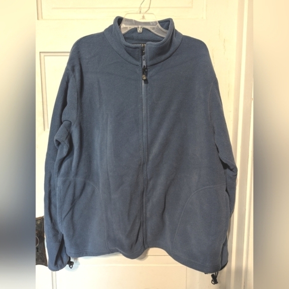 Consensus Sportswear XL zippered fleece men's dusty blue - Picture 2 of 5